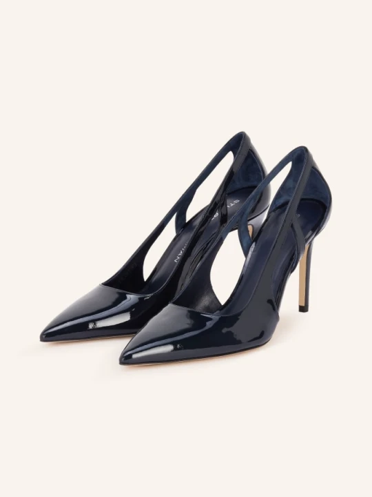 Zdjęcie produktu Stuart Weitzman Lakierowane Czółenka Stuart Power Cutout blau GRANATOWY