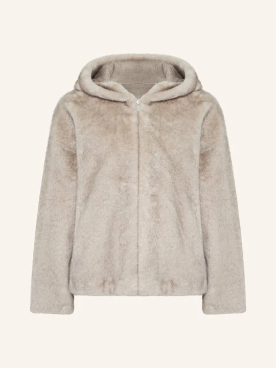 Zdjęcie produktu Studio Ar Kurtka Ze Sztucznego Futra Ruby beige JASNOCZARY