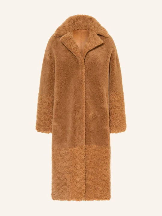 Zdjęcie produktu Studio Ar Płaszcz Z Futra Teddy Floor braun CAMELOWY