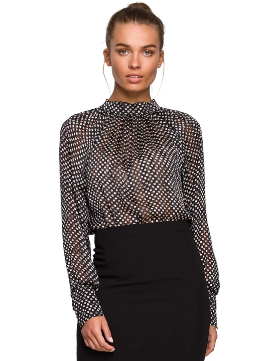 Zdjęcie produktu Stylove Bluzka w kolorze czarnym ze wzorem rozmiar: XL