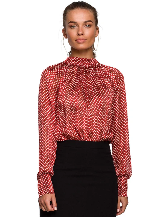 Zdjęcie produktu Stylove Bluzka w kolorze czerwonym ze wzorem rozmiar: L