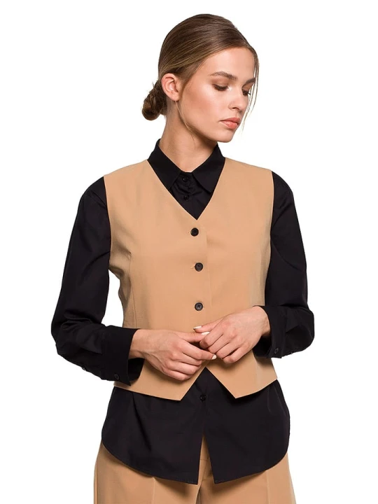 Zdjęcie produktu Stylove Kamizelka w kolorze beżowym rozmiar: XL