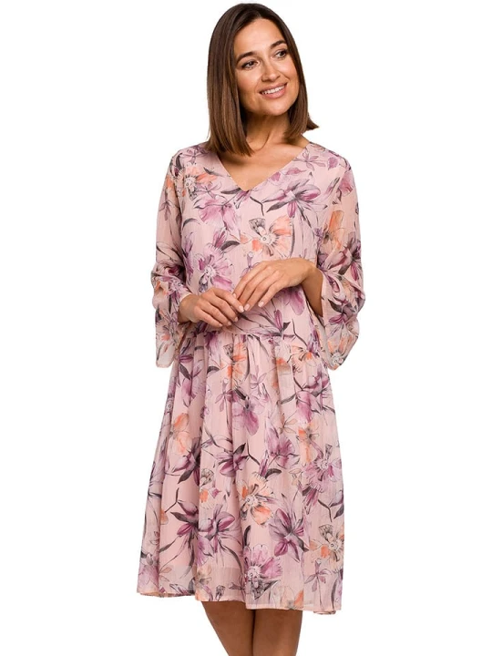 Zdjęcie produktu Stylove Sukienka w kolorze jasnoróżowym ze wzorem rozmiar: XL