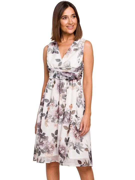 Zdjęcie produktu Stylove Sukienka w kolorze kremowym ze wzorem rozmiar: M