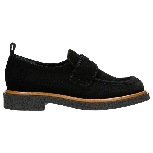 Zdjęcie produktu Czarne mokasyny damskie penny loafers w stylu casual 46279-61 Wojas