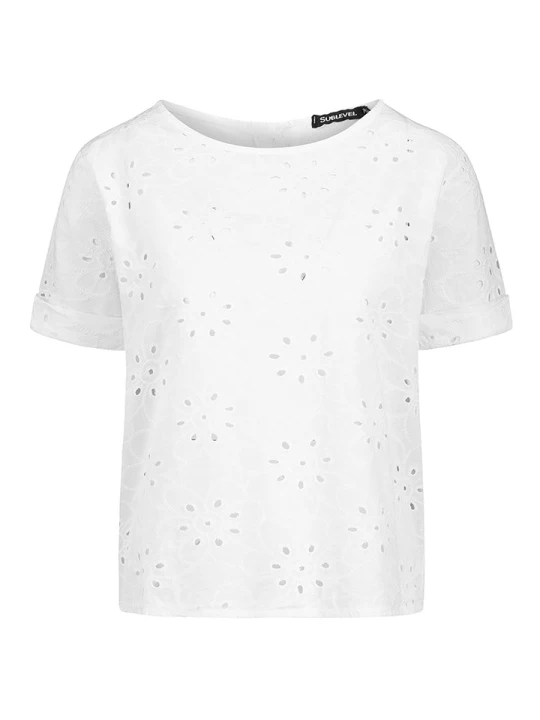 Zdjęcie produktu Sublevel Bluzka w kolorze białym rozmiar: L/XL