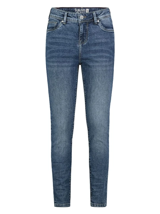 Zdjęcie produktu Sublevel Dżinsy - Skinny fit - w kolorze niebieskim rozmiar: M