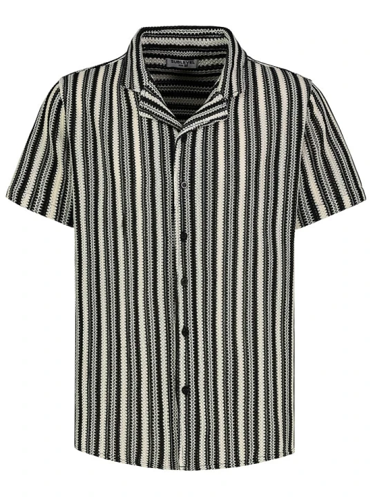 Zdjęcie produktu Sublevel Koszula - Regular fit - w kolorze czarno-białym rozmiar: M