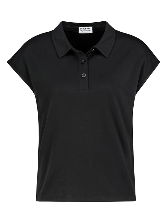 Zdjęcie produktu Sublevel Koszulka polo w kolorze czarnym rozmiar: XS
