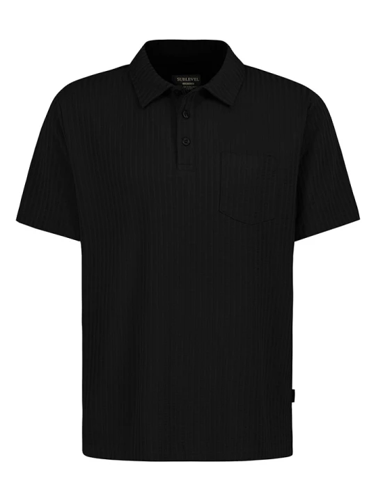 Zdjęcie produktu Sublevel Koszulka polo w kolorze czarnym rozmiar: XL
