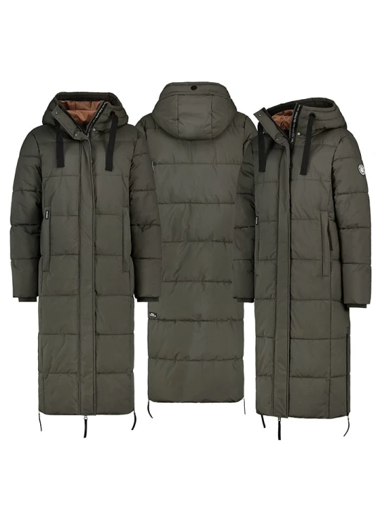 Zdjęcie produktu Sublevel Płaszcz pikowany w kolorze khaki rozmiar: L