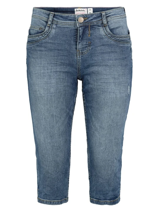 Zdjęcie produktu Sublevel Rybaczki dżinsowe - Skinny fit - w kolorze błękitnym rozmiar: XS