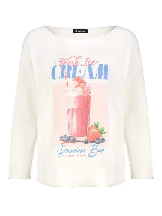 Zdjęcie produktu Sublevel Sweter w kolorze kremowym rozmiar: M / L