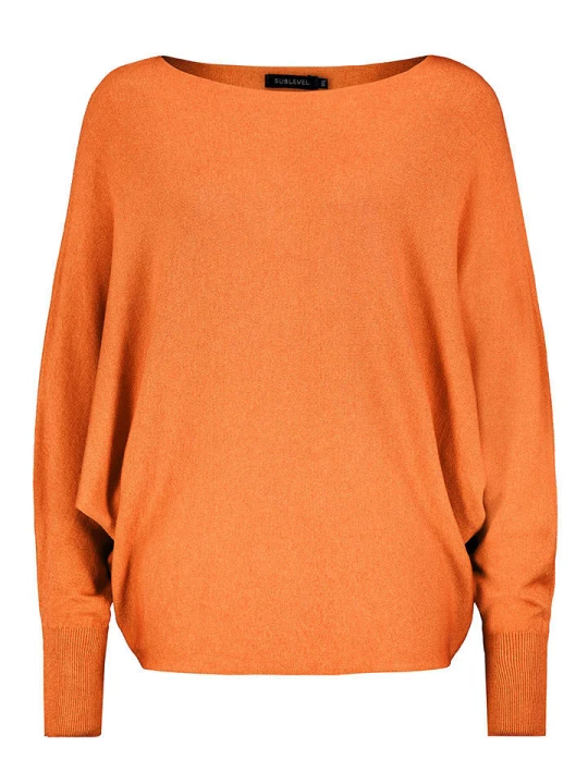 Zdjęcie produktu Sublevel Sweter w kolorze pomarańczowym rozmiar: L/XL