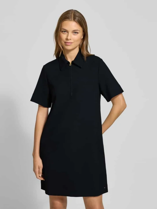 Zdjęcie produktu Sukienka biznesowa z krótkim zamkiem błyskawicznym model 'PUNTO KNEE' Tommy Hilfiger czarny