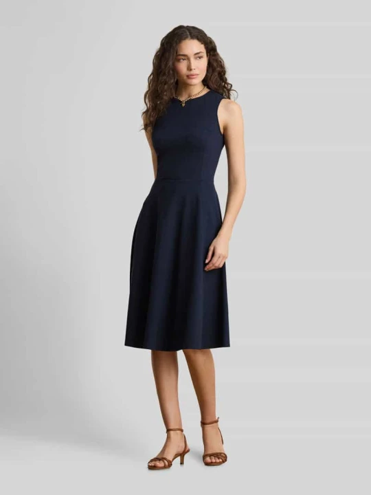 Zdjęcie produktu Sukienka biznesowa z mieszanki wiskozy Lauren Ralph Lauren Granatowy