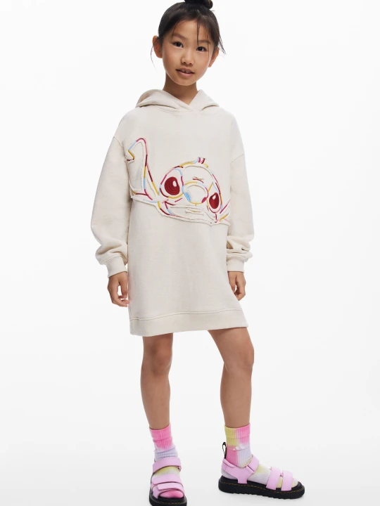Zdjęcie produktu Sukienka dresowa Stich™ Desigual biały