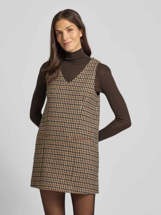 Zdjęcie produktu Sukienka casualowa o dopasowanym kroju z czystej wełny Tommy Hilfiger Camel