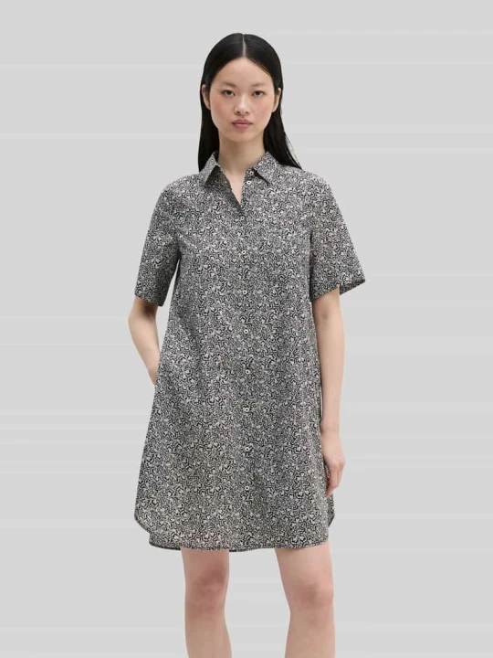 Zdjęcie produktu Sukienka casualowa o kroju loose fit z czystej bawełny Marc O'Polo Granatowy