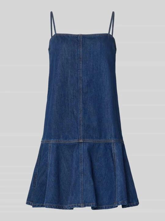 Zdjęcie produktu Sukienka casualowa o kroju relaxed fit z mieszanki bawełny Marc O'Polo Jeansowy niebieski
