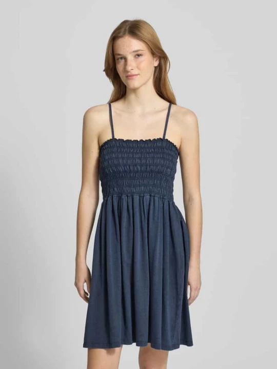Zdjęcie produktu Sukienka casualowa o kroju slim fit z czystej bawełny model 'LUCY' Only Granatowy