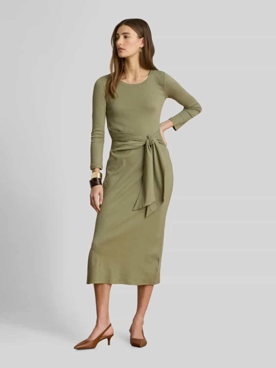 Zdjęcie produktu Sukienka casualowa o kroju slim fit z mieszanka bawełny model 'IMALAH' Lauren Ralph Lauren Khaki