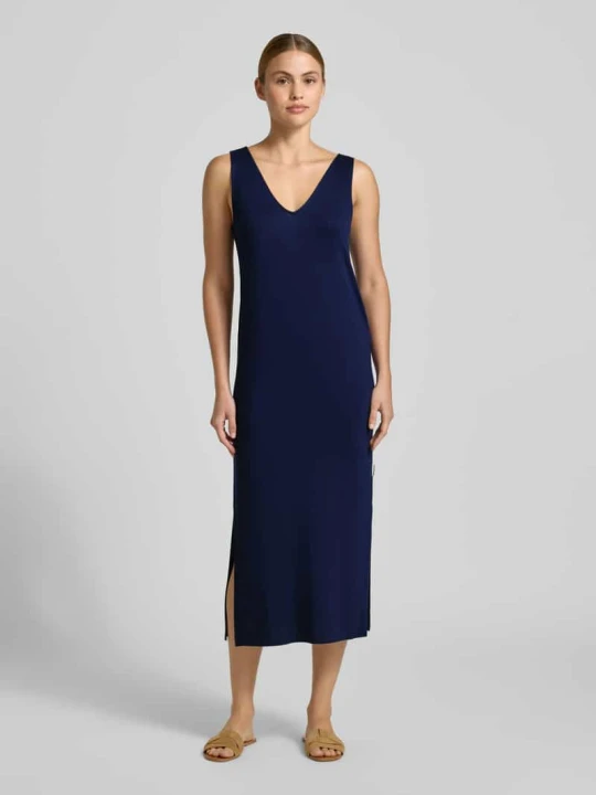 Zdjęcie produktu Sukienka casualowa o kroju slim fit z mieszanki wiskozy ARMEDANGELS Granatowy