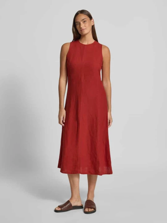 Zdjęcie produktu Sukienka casualowa Shaped Fit z czystego lnu Marc O'Polo Czerwony