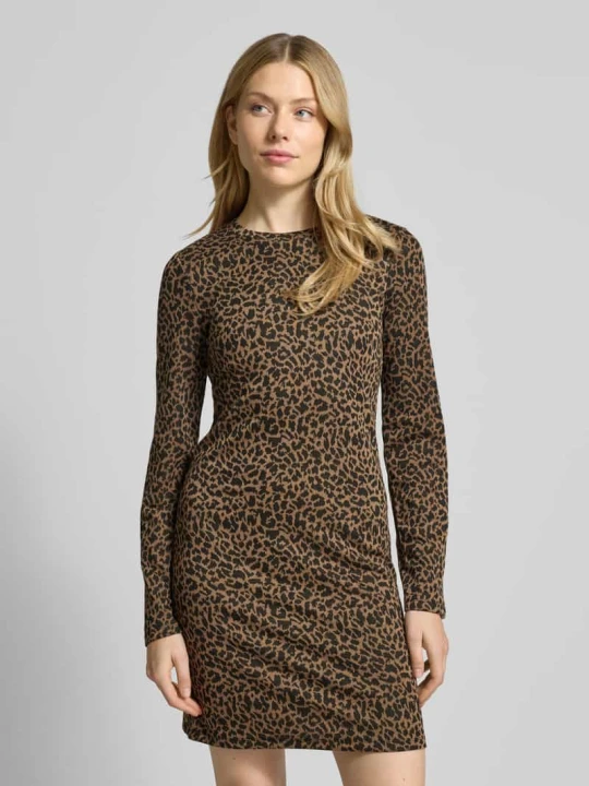 Zdjęcie produktu Sukienka casualowa ze zwierzęcym nadrukiem Vero Moda Beżowy