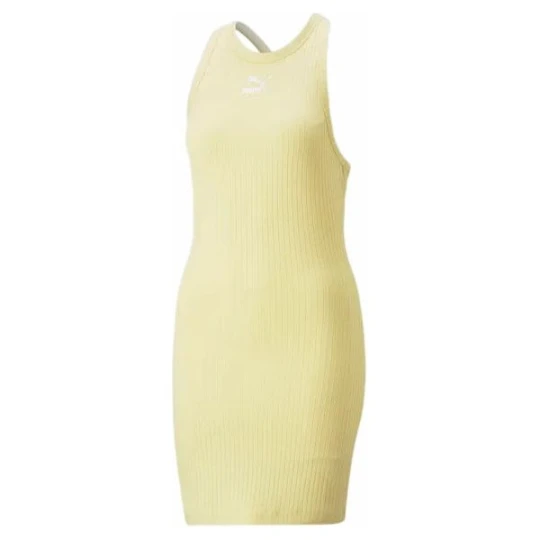 Zdjęcie produktu Sukienka damska Classics Ribbed Sleeveless Puma Żółty