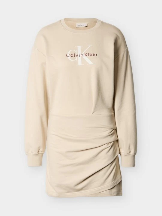 Zdjęcie produktu Sukienka dresowa Calvin Klein Jeans piaskowy
