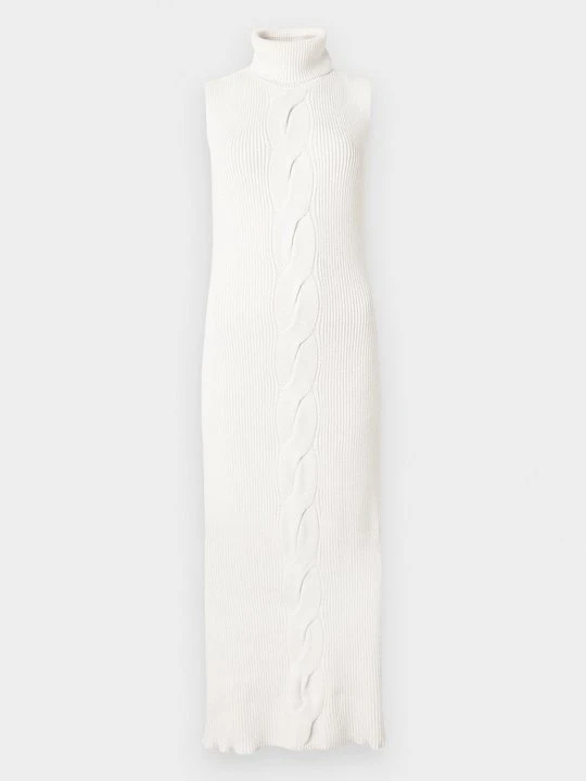 Zdjęcie produktu Sukienka dzianinowa Abercrombie & Fitch mleczny
