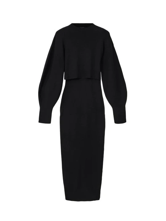 Zdjęcie produktu Sukienka dzianinowa AllSaints czarny