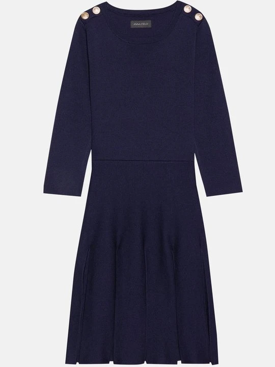 Zdjęcie produktu Sukienka dzianinowa Anna Field By Zalando granatowy