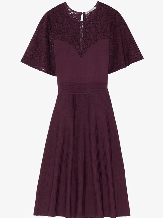 Zdjęcie produktu Sukienka dzianinowa Anna Field By Zalando bordowy