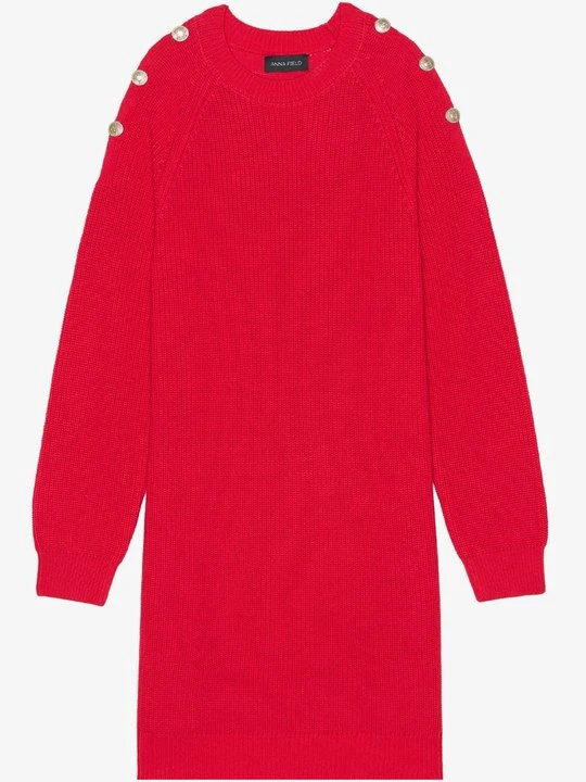 Zdjęcie produktu Sukienka dzianinowa Anna Field By Zalando czerwony