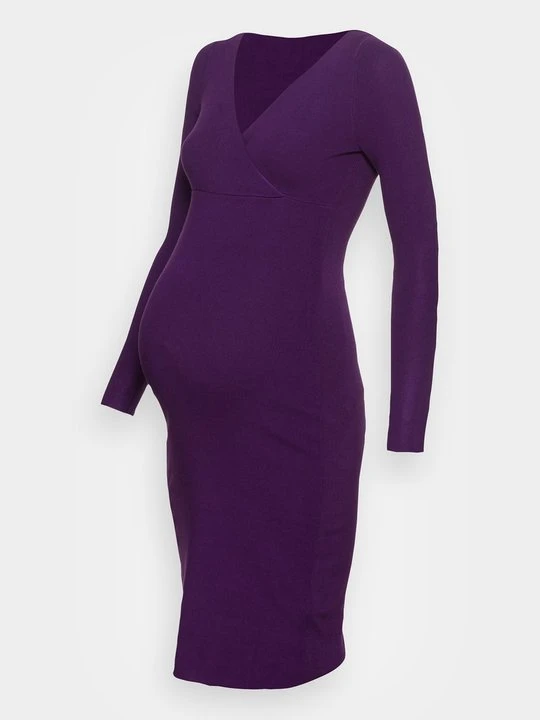 Zdjęcie produktu Sukienka dzianinowa Anna Field MAMA By Zalando fioletowy