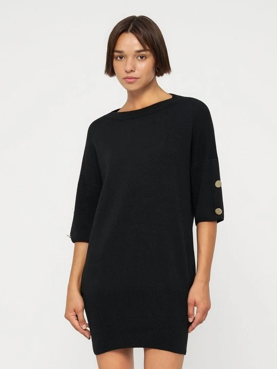 Zdjęcie produktu Sukienka dzianinowa Armani Exchange czarny melanż