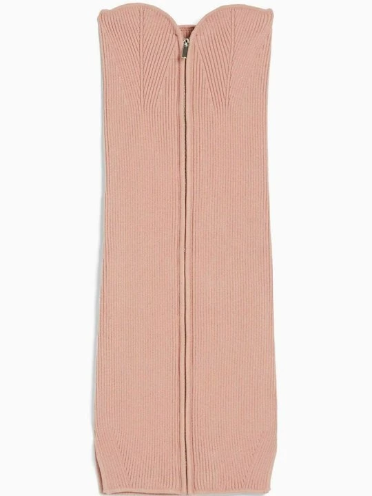 Zdjęcie produktu Sukienka dzianinowa Bershka różowy