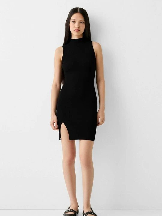Zdjęcie produktu Sukienka dzianinowa Bershka czarny