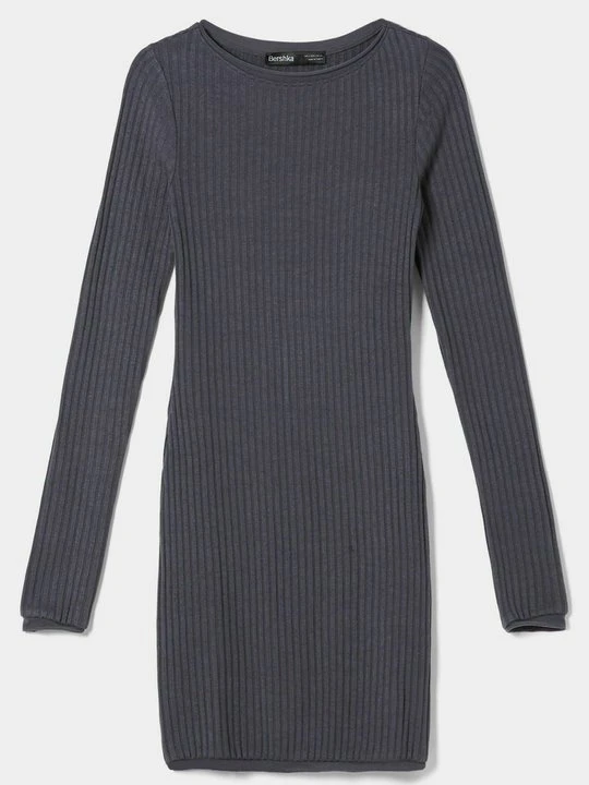 Zdjęcie produktu Sukienka dzianinowa Bershka szary