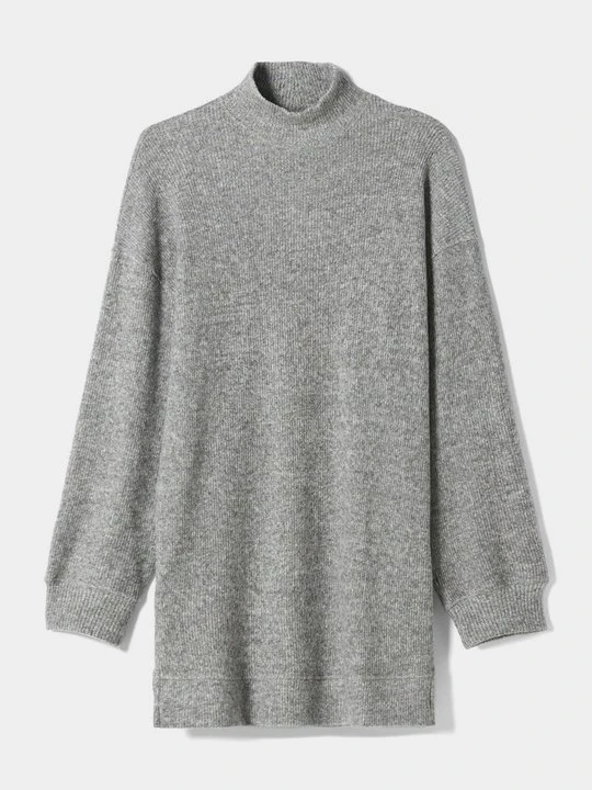 Zdjęcie produktu Sukienka dzianinowa Bershka szary melanż