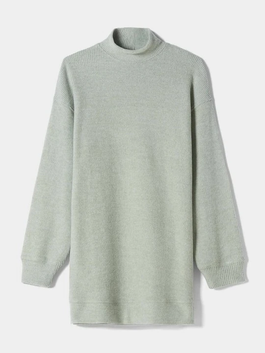 Zdjęcie produktu Sukienka dzianinowa Bershka zieleń butelkowa