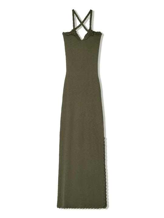 Zdjęcie produktu Sukienka dzianinowa Bershka khaki