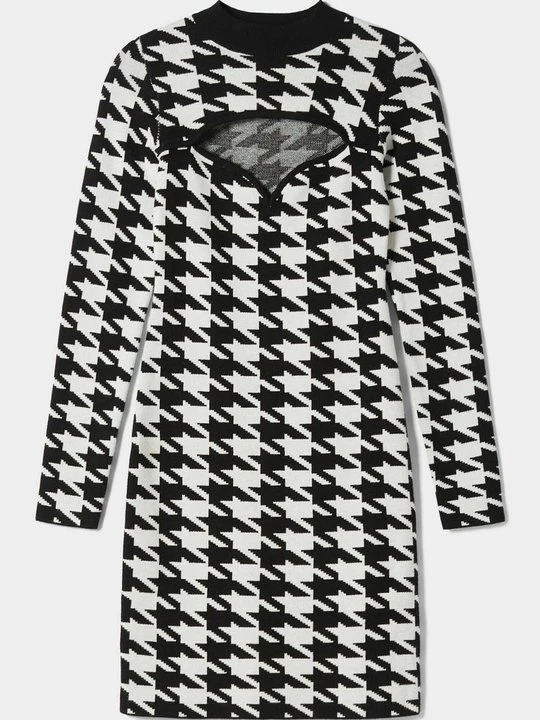 Zdjęcie produktu Sukienka dzianinowa Bershka czarny