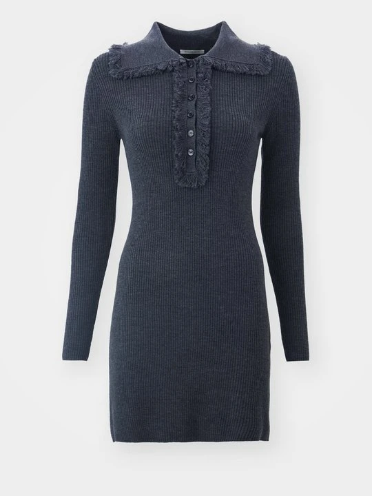 Zdjęcie produktu Sukienka dzianinowa By Malene Birger szary