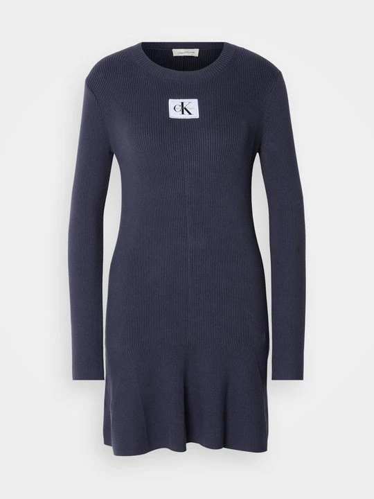 Zdjęcie produktu Sukienka dzianinowa Calvin Klein Jeans jasnoniebieski