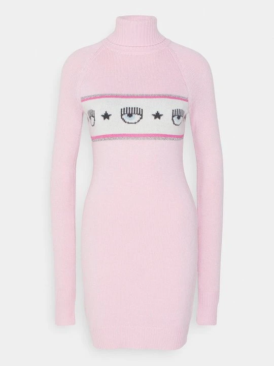 Zdjęcie produktu Sukienka dzianinowa Chiara Ferragni różowy