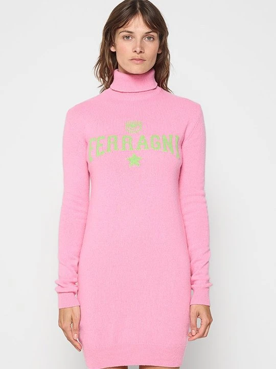 Zdjęcie produktu Sukienka dzianinowa Chiara Ferragni różowy