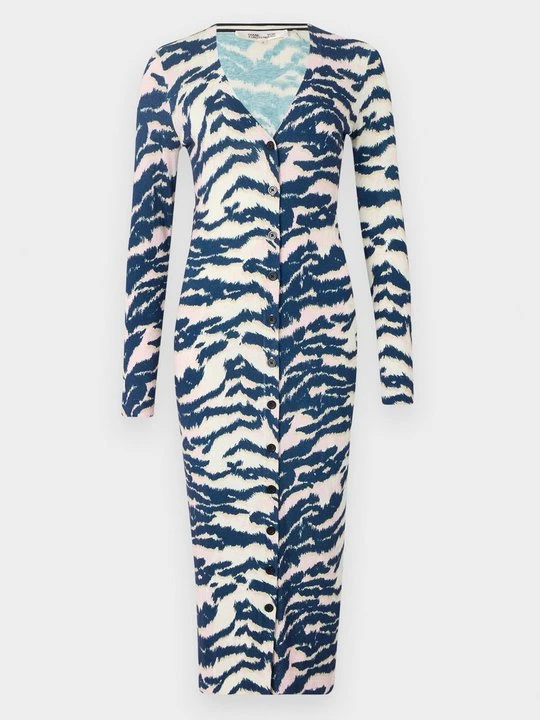 Zdjęcie produktu Sukienka dzianinowa Diane Von Furstenberg niebieski